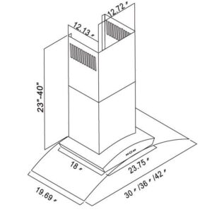 Cavaliere Range Hood AP238-PSD-30 Wall Mount