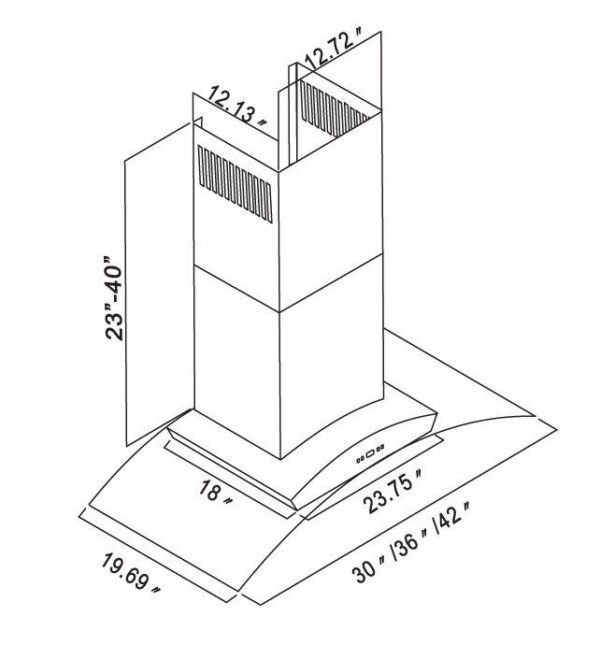 Cavaliere Range Hood AP238-PSD-30 Wall Mount