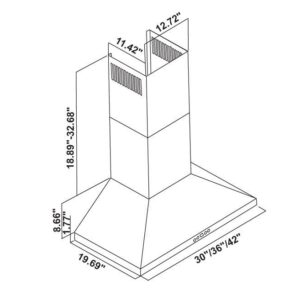 Cavaliere Range Hood AP238-PSF-30 Wall Mounted