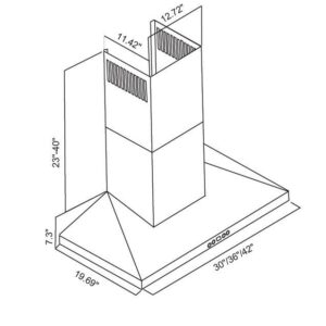 Cavaliere Range Hood AP238-PSL-30 Wall Mounted