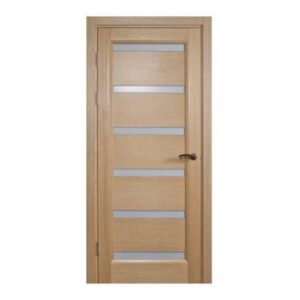 "Tokyo" White Oak Interior Door with Frozen Glass