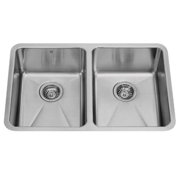 Vigo VG2918 29-inch Undermount Stainless Steel 18 Gauge Double Bowl Kitchen Sink