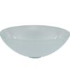 VIGO Vessel Sink VG07043 White Frost Glass