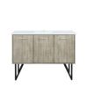 Lancy 48W x 20D Rustic Acacia Bath Vanity and Cultured Marble Top