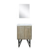 Lancy 24W x 20D Rustic Acacia Bath Vanity, Cultured Marble Top and 18Mirror