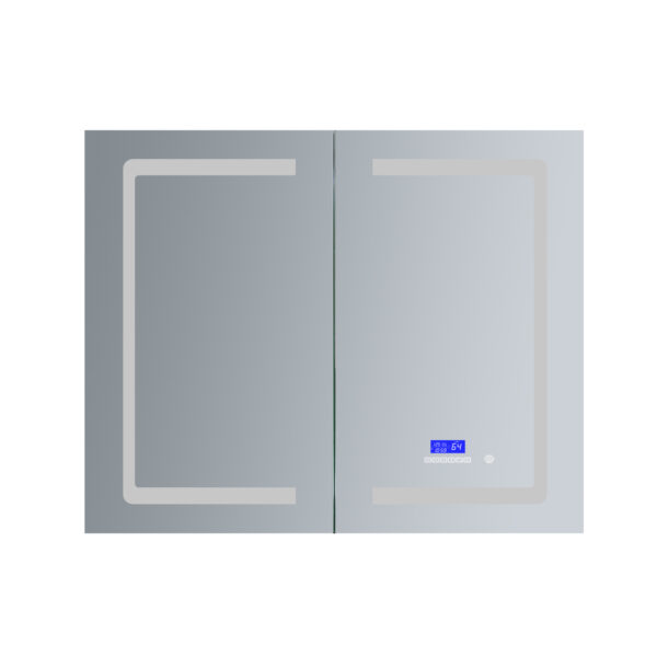 Bracciano 36 W x 32 H Surface-Mount LED Mirror Medicine Cabinet with Defogger