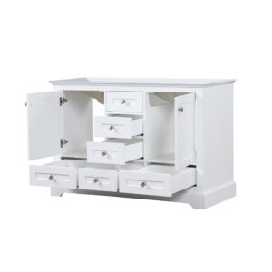 Dukes 48 in. W x 22 in. D White Double Bath Vanity