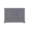 Dukes 48 in. W x 22 in. D Dark Grey Double Bath Vanity