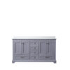 Dukes 60 in. W x 22 in. D Dark Grey Double Bath Vanity and Cultured Marble Top