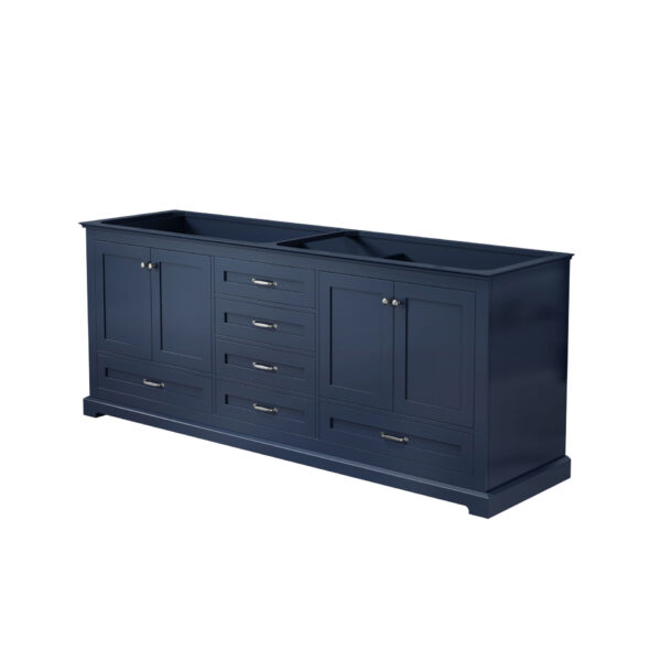 Dukes 80 in. W x 22 in. D Navy Blue Double Bath Vanity