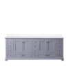 Dukes 84 in. W x 22 in. D Dark Grey Double Bath Vanity and Cultured Marble Top