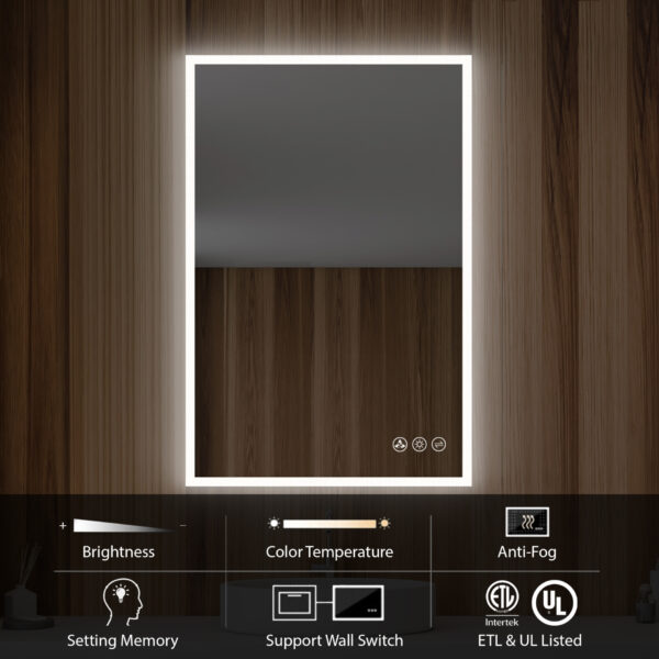 Blossom Beta - 24" LED Mirror Frosted Sides