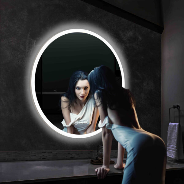 Blossom Orion - 32" Round LED Mirror Frosted Side