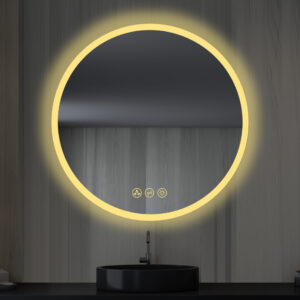 Blossom Orion - 32" Round LED Mirror Frosted Side