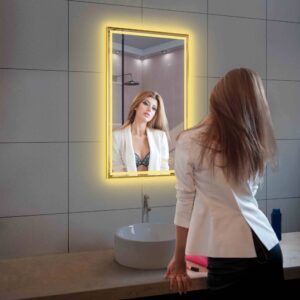 Blossom Stellar - 24" LED Mirror Brush Gold Frame