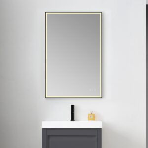 Blossom Stellar - 24" LED Mirror Matte Black Frame