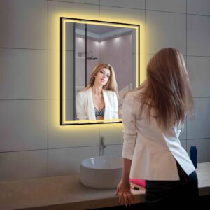 Blossom Stellar - 30" LED Mirror Brush Gold Frame