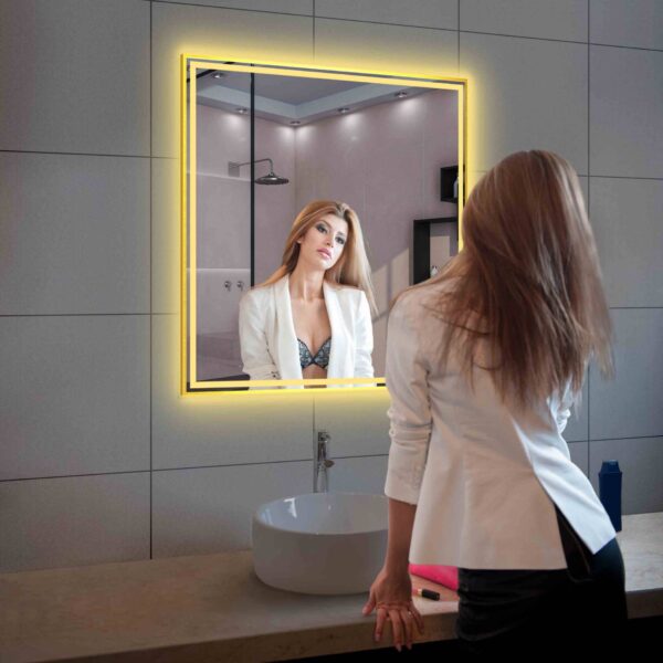 Blossom Stellar - 36" LED Mirror Brush Gold Frame