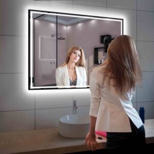 Blossom Stellar - 48" LED Mirror Matte Black Frame