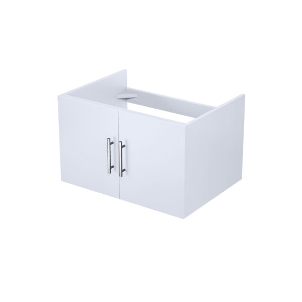 Geneva 30 in. W x 22 in. D Glossy White Bath Vanity