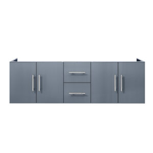 Geneva 60 in. W x 22 in. D Dark Grey Double Bath Vanity