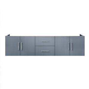 Geneva 72 in. W x 22 in. D Dark Grey Double Bath Vanity