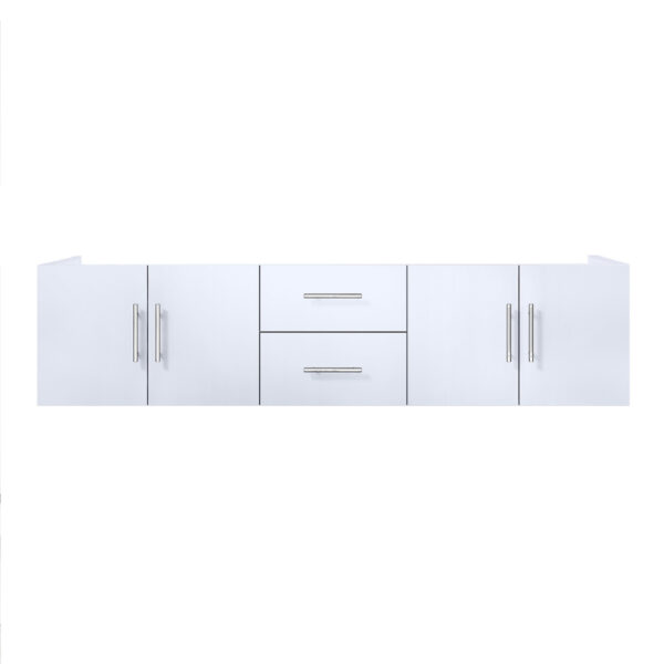 Geneva 72 in. W x 22 in. D Glossy White Double Bath Vanity