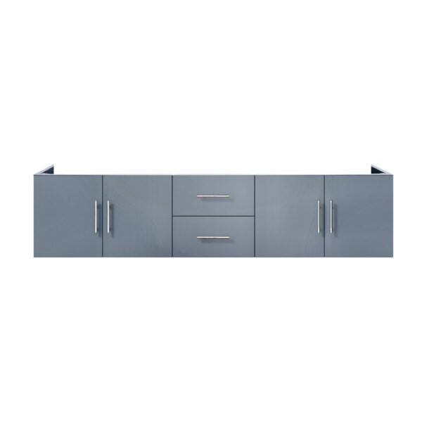 Geneva 80 in. W x 22 in. D Dark Grey Double Bath Vanity