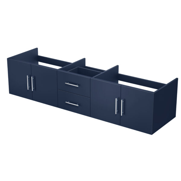 Geneva 80 in. W x 22 in. D Navy Blue Double Bath Vanity