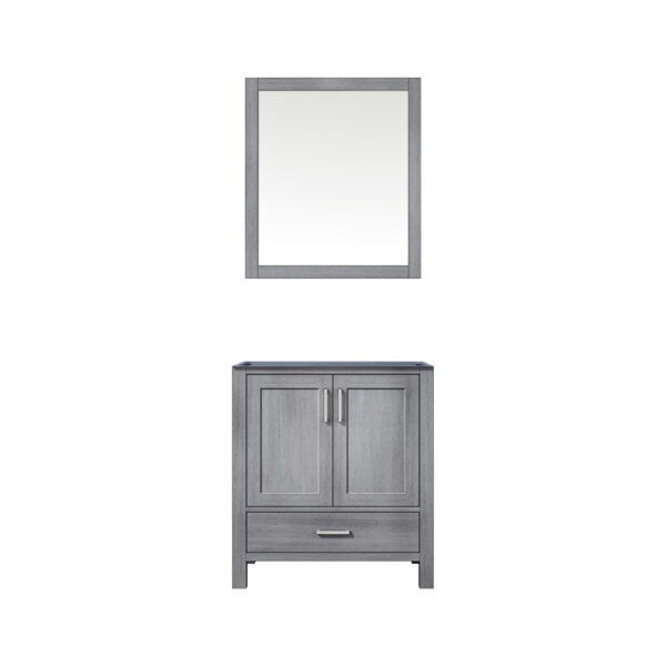 Jacques 30 in. W x 22 in. D Distressed Grey Bath Vanity and 28 in. Mirror