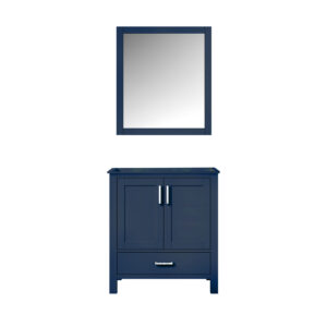 Jacques 30 in. W x 22 in. D Navy Blue Bath Vanity and 28 in. Mirror