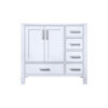 Jacques 36 in. W x 22 in. D Left Offset White Bath Vanity