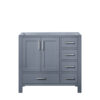 Jacques 36 in. W x 22 in. D Left Offset Dark Grey Bath Vanity