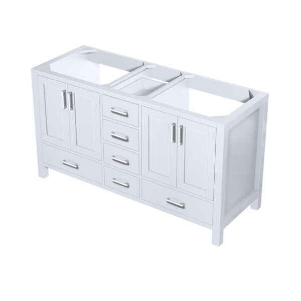 Jacques 60 in. W x 22 in. D White Double Bath Vanity