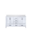 Jacques 60 in. W x 22 in. D White Bath Vanity and Cultured Marble Top