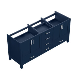 Jacques 80 in. W x 22 in. D Navy Blue Double Bath Vanity