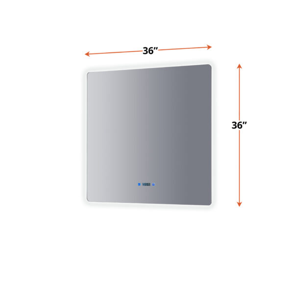 Lugano 36 W x 36 H LED Bathroom Vanity Mirror