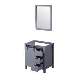 Marsyas 30W x 22D Dark Grey Bath Vanity and 28Mirror