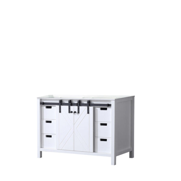 Marsyas 48W x 22D White Bath Vanity