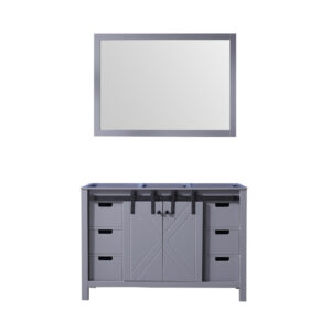 Marsyas 48W x 22D Dark Grey Bath Vanity and 44Mirror