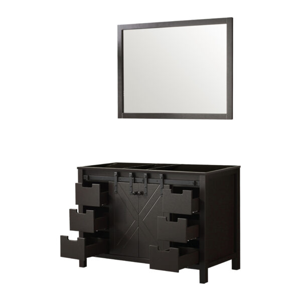 Marsyas 48W x 22D Brown Bath Vanity and 44Mirror