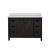 Marsyas 48W x 22D Brown Bath Vanity and Cultured Marble Countertop