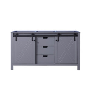 Marsyas 60W x 22D Dark Grey Double Bath Vanity