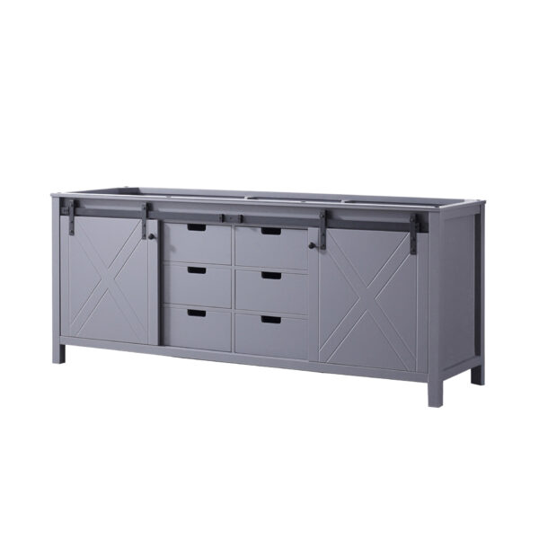 Marsyas 80W x 22D Dark Grey Double Bath Vanity