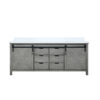 Marsyas 80W x 22D Ash Grey Double Bath Vanity and Cultured Marble Countertop