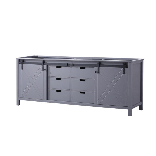 Marsyas 84W x 22D Dark Grey Double Bath Vanity