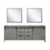 Marsyas 84W x 22D Ash Grey Double Bath Vanity and 34Mirrors