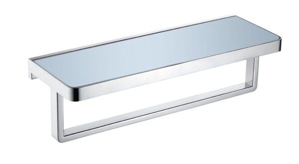 Bagno Lucido Stainless Steel Towel Holder in Satin Nickel