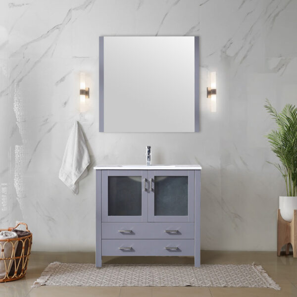 Volez 36W x 18.25D Dark Grey Bath Vanity