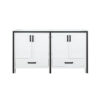 Ziva 60W x 22D White Double Bath Vanity